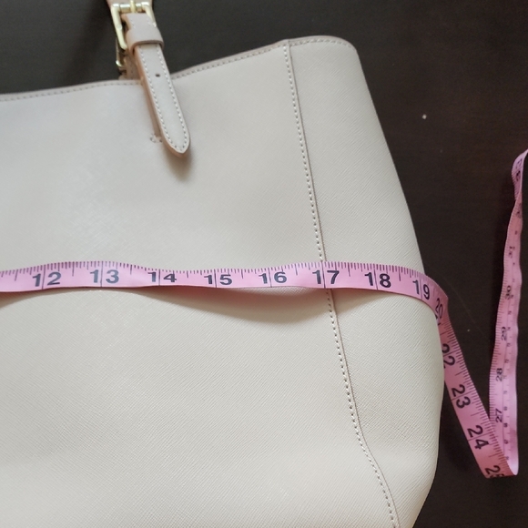 Tory Burch Blush Saffiano Leather Tote Bag Dust Bag Included - Picture 14 of 15